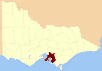 Location in Victoria
