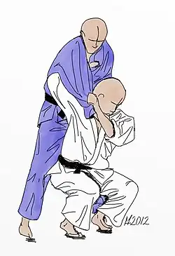 Illustration of Seoi Nage Judo throw