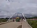Bridge connecting Mota'ain in Indonesia to Batugade in Timor-Leste