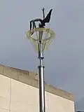 Icarus, 2002 Stainless-steel, plexiglass and bronze, height 750&nbsp;cm Tel Aviv Museum of Art