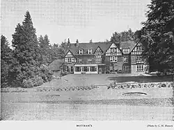 The rose garden at Mottrams (once 'Foxburrow') in the 1940s.