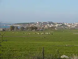 View of the village and bay