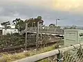 The former footbridge on 1 August 2024, a few days before its demolition