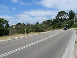 Esplanade road into Mount Martha