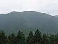 Mount Minami Katsuragi as seen from the slope of Mount Iwawaki