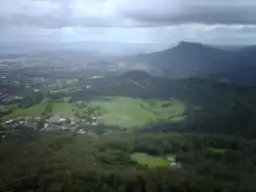 The suburb of Mount Kembla viewed from Mount Keira