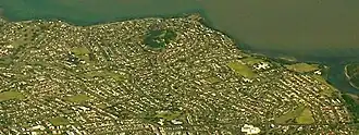 Aerial view from east