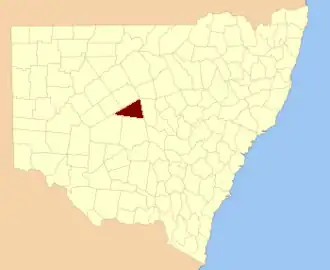 Location in New South Wales