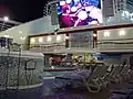 The poolside theater on Caribbean Princess