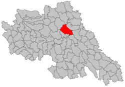 Location in Iași County
