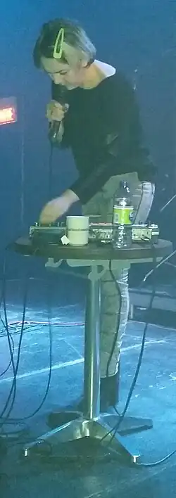 Cecile Believe at a concert in 2015