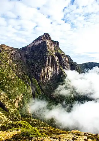 Mount Anne is the tallest mountain in south-west Tasmania, at 1,423 m (4,669 ft) AMSL.