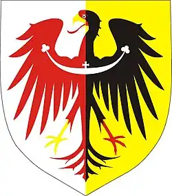 The Coat of Arms of The Piast dynasty in Muensterberg principality in Silesia.