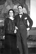 Elin (1884–1980) and Yngve Larsson, 1925.