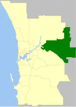 The Shire of Mundaring within the Perth Metropolitan Area