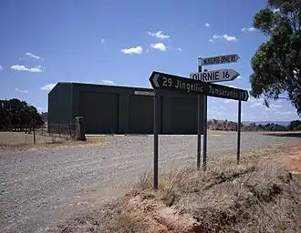 Munderoo - showing Bush Fire Brigade Shed