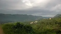 WSW view from the eastern end limits of Mannamkandam. Taken from National Highway 85.
