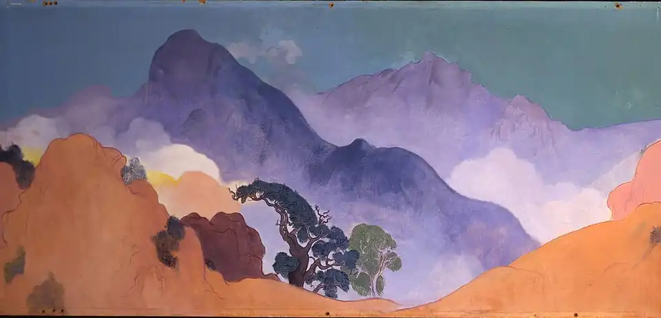 Mural for the Santa Monica Library, 1934-1935, Smithsonian American Art Museum