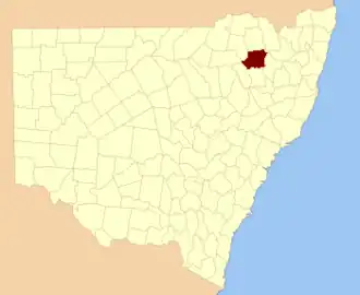Location in New South Wales