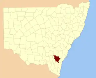 Location in New South Wales