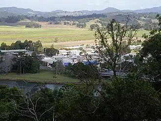 Partial view of town and Tweed River, 2008