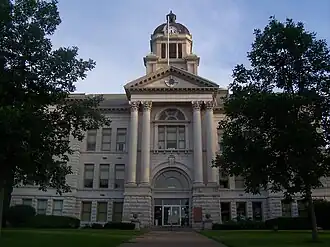The Muscatine County Courthouse in Muscatine