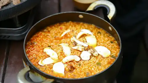 With ramyeon