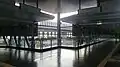 The left leads to the station, the right goes to the exit of Entrance B