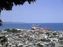 October 2009 view of Mutsamudu and its port