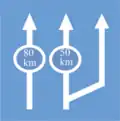 138 Minimum speed applying to different lanes