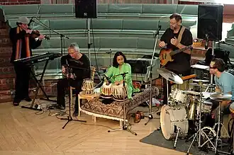 Mynta playing at Kista Church in northern Stockholm, November 2006