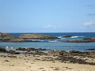 A beach at Mystery Bay