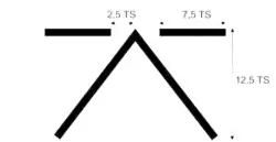 Diagram of the MG3 optical reticle, reproduced from a declassified Danish manual of arms.