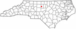 Location of Alamance, North Carolina