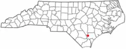 Location of Atkinson, North Carolina