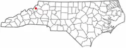 Location of Banner Elk, North Carolina