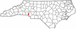 Location in the U.S. state of North Carolina