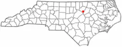 Location of Bunn, North Carolina
