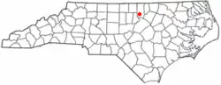 Location of Butner, North Carolina