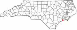 Location of Cedar Point, North Carolina