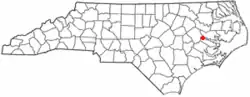 Location of Chocowinity, North Carolina