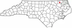 Location of Cofield, North Carolina