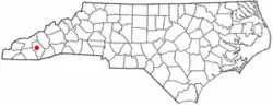 Location of Cullowhee, North Carolina