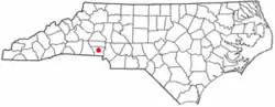 Location of Dallas, North Carolina