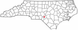 Location of Five Points, North Carolina