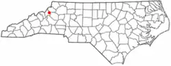 Location of Grandfather, North Carolina