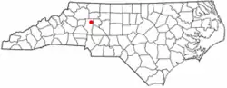 Location of Harmony, North Carolina