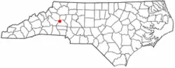 Location in North Carolina