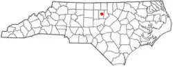 Location of Hillsborough, North Carolina