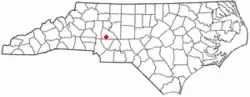 Location of Landis, North Carolina